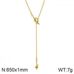 SS Gold-Plating Necklace - KN202242-WGML