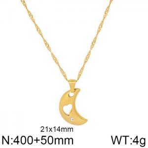 SS Gold-Plating Necklace - KN202263-WGMT