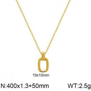 SS Gold-Plating Necklace - KN202270-WGMT