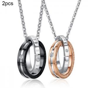 Couple Necklaces - KN202279-WGZH