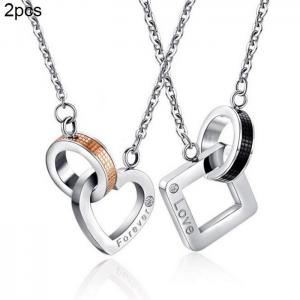 Couple Necklaces - KN202282-WGZH