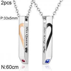 Couple Necklaces - KN202302-WGZH