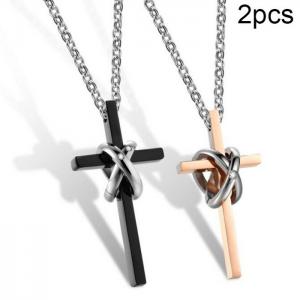 Couple Necklaces - KN202319-WGZH
