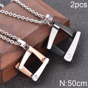Couple Necklaces - KN202320-WGZH