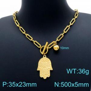 SS Gold-Plating Necklace - KN202406-Z
