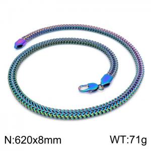 Colorful Plating Necklace - KN202439-KFC