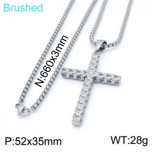Stainless Steel Necklace - KN202573-KFC