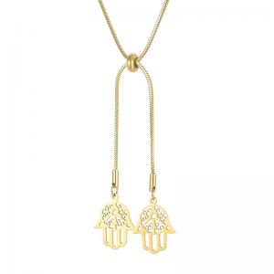 SS Gold-Plating Necklace - KN202582-Z