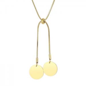 SS Gold-Plating Necklace - KN202586-Z