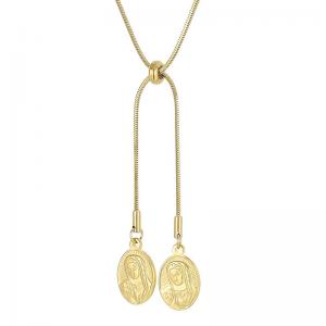 SS Gold-Plating Necklace - KN202598-Z