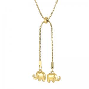 SS Gold-Plating Necklace - KN202602-Z