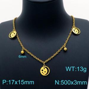 SS Gold-Plating Necklace - KN202610-Z