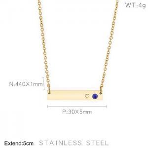 SS Gold-Plating Necklace - KN202648-KFC