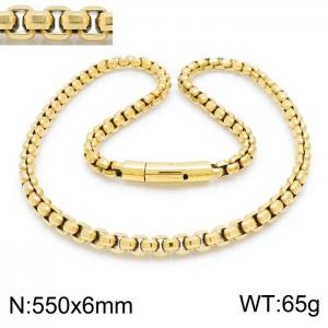SS Gold-Plating Necklace - KN202658-KFC
