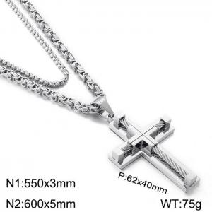Stainless Steel Necklace - KN202670-Z