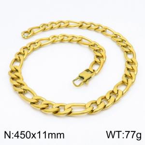 SS Gold-Plating Necklace - KN203105-Z