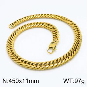 SS Gold-Plating Necklace - KN203115-Z