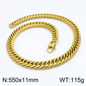 SS Gold-Plating Necklace - KN203117-Z