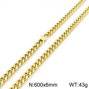 SS Gold-Plating Necklace - KN203292-KFC