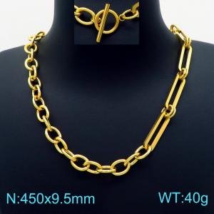 SS Gold-Plating Necklace - KN203296-KFC