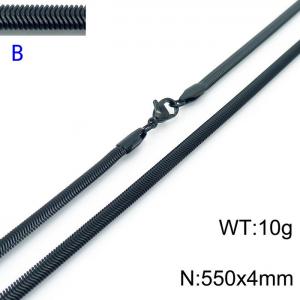 Stainless Steel Black-plating Necklace - KN203529-Z