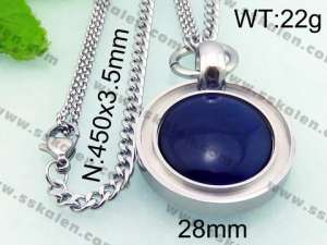 Stainless Steel Stone Necklace - KN21203-Z