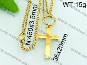 Stainless Steel Gold-plating Pendant - KN21687-Z