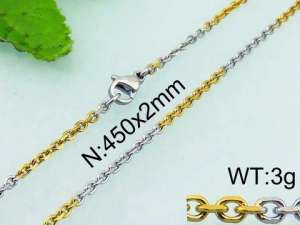 Staineless Steel Small Gold-plating Chain - KN21828-Z