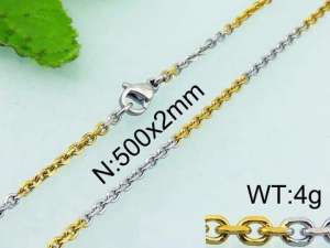 Staineless Steel Small Gold-plating Chain - KN21829-Z