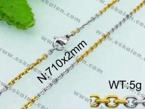 Staineless Steel Small Gold-plating Chain - KN21831-Z