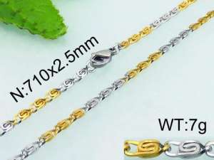 Staineless Steel Small Gold-plating Chain - KN21876-Z