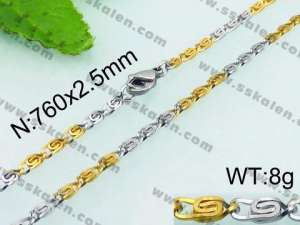 Staineless Steel Small Gold-plating Chain - KN21877-Z
