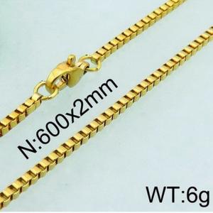 Staineless Steel Small Gold-plating Chain - KN21890-Z