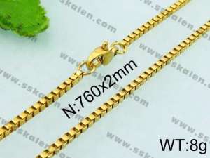 Staineless Steel Small Gold-plating Chain - KN21892-Z