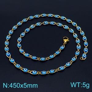 SS Gold-Plating Necklace - KN225091-Z