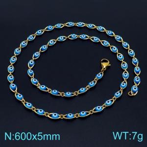 SS Gold-Plating Necklace - KN225094-Z