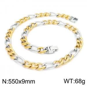 SS Gold-Plating Necklace - KN225220-Z