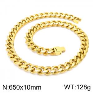SS Gold-Plating Necklace - KN225370-Z