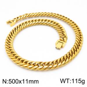 SS Gold-Plating Necklace - KN225471-Z