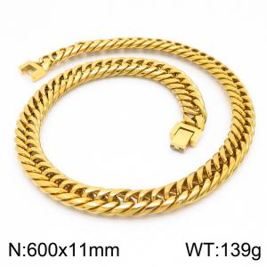 SS Gold-Plating Necklace - KN225473-Z