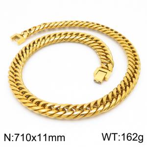 SS Gold-Plating Necklace - KN225475-Z