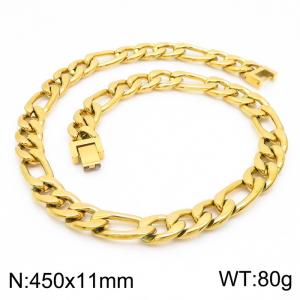 SS Gold-Plating Necklace - KN225484-Z