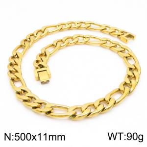 SS Gold-Plating Necklace - KN225485-Z