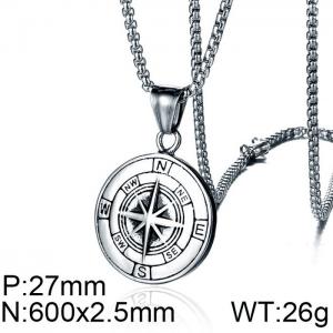 Stainless Steel Necklace - KN225550-WGYG