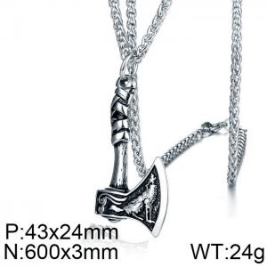 Stainless Steel Necklace - KN225556-WGYG