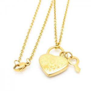 SS Gold-Plating Necklace - KN226010-KD