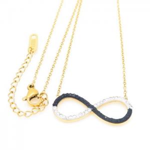 Stainless Steel Stone Necklace - KN226201-DX