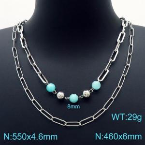 Stainless Steel Necklace - KN226240-Z