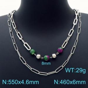 Stainless Steel Necklace - KN226244-Z