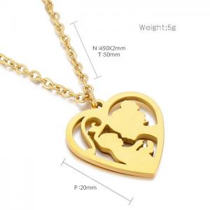 SS Gold-Plating Necklace - KN226374-Z